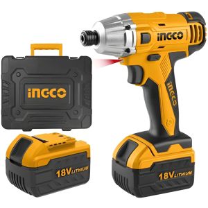 Llave De Impacto A Bateria 18v 1bat + Valija Ingco