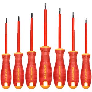 Set X7 Destornilladores Aislados 1000v Dielec Wadfow Wss7407