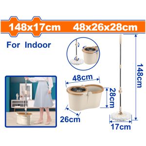 Set Mopa Con Balde De Plástico Wadfow Wmps7101