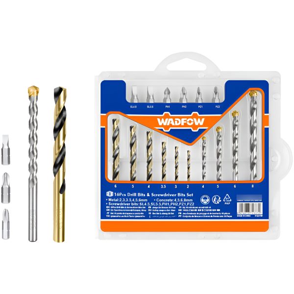 Set 16pzas Mechas Y Puntas Wadfow Wks4165