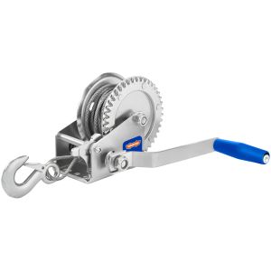 Malacate Manual 460kg C/cable 8m Gancho Acero Wadfow Wjw1101