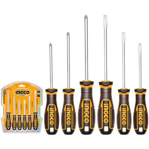 6 Destornilladores Phillips Ypaleta Imantado Ingco Hksds0628