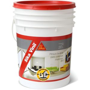 Pintura Latex Interior Super Lavable 20lt Sika Vinil Blanca