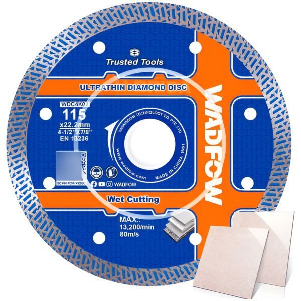 Disco Diamantado Ultrafino 4 1/2 Universal Wadfow Wdc4k02