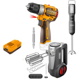 Combo Atornillador 16v M16+ Mixer + Batidora + 2 Baterias