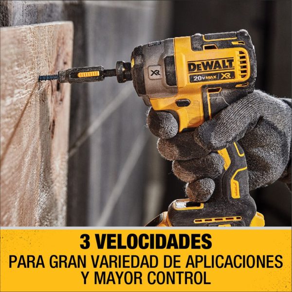 Atornillador De Impacto Dewalt Dcf887m2-b2 1/4 Sin Carbones - Imagen 7
