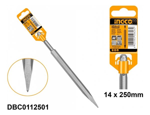 Punta Sds Plus 14x250 Mm Para Rotomartillo Ingco Dbc0112501 - Imagen 2