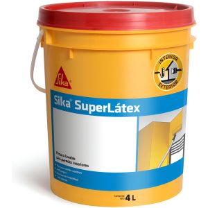 Pintura Lavable Antihongo Superlátex Sika X 4 Lt Blanco