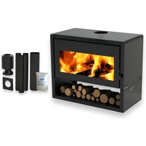 Calefactor Premium A Leña Grande 250m2 + Kit Sefia Toledo
