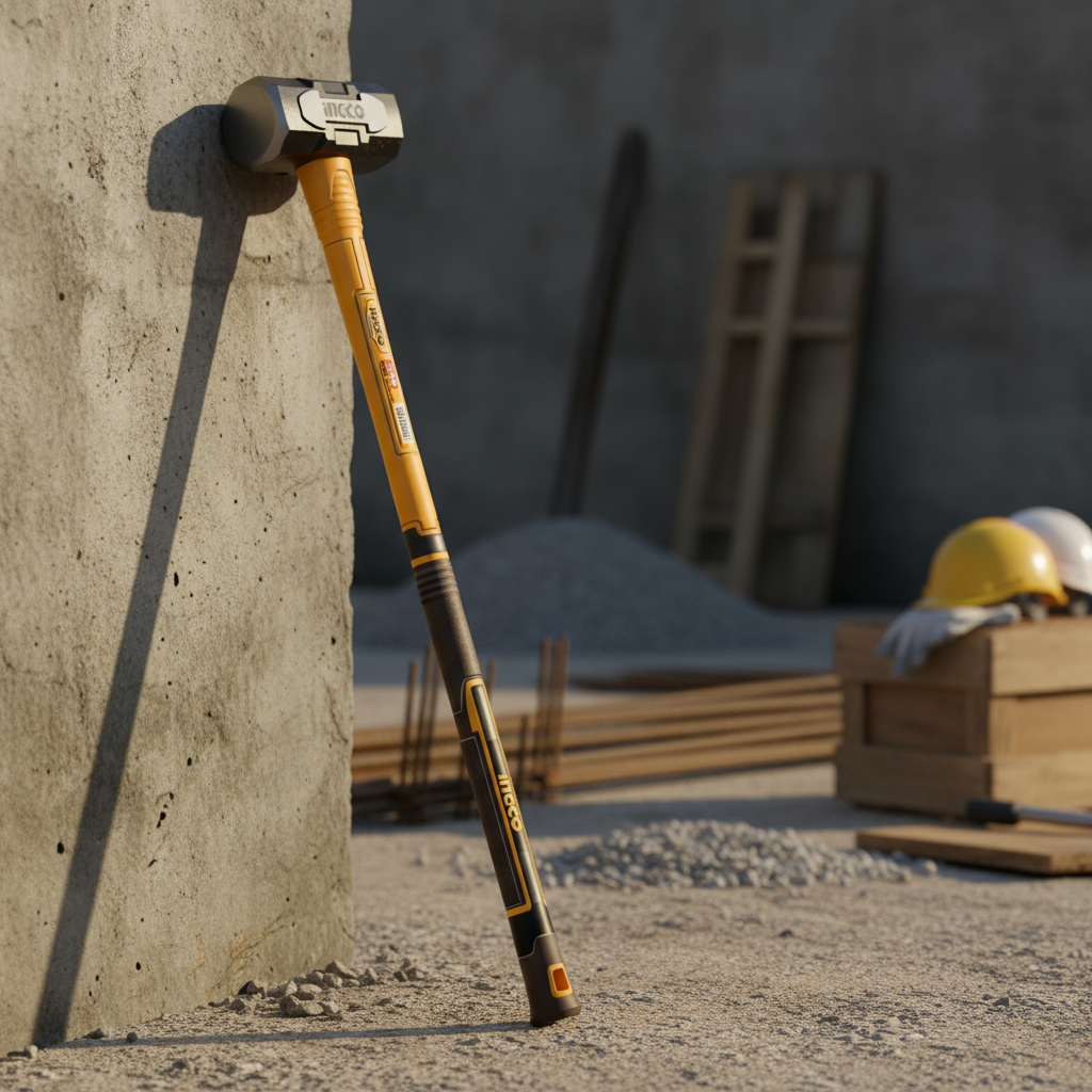 Marron 10lb 4500g C/mango De Fibra Ingco Hsm81498 - Imagen 3