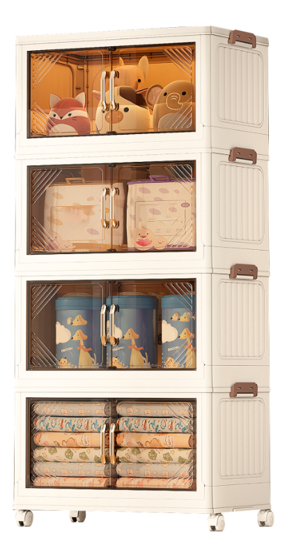 Armario Plegable 4 Niveles Con Ruedas Wadfow Wfcb2165