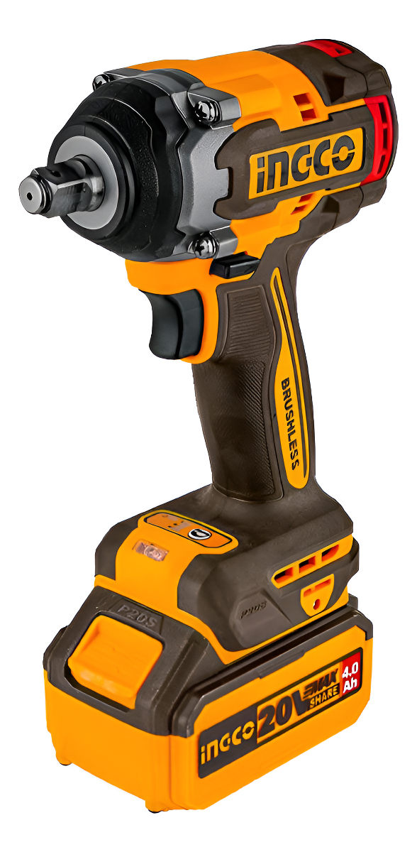 Llave De Impacto 500nm Con 2 Baterías Ingco