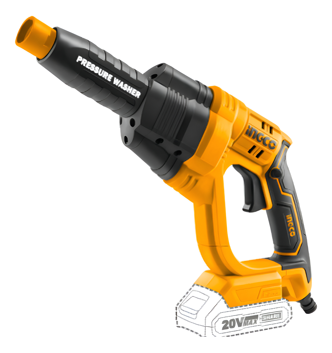 Hidrolavadora A Bateria 20v P20s Sin Bat Sin Cargador Incgo