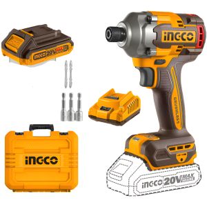 Atornillador De Impacto A Bateria 20v P20s Con 2 Bat Carg