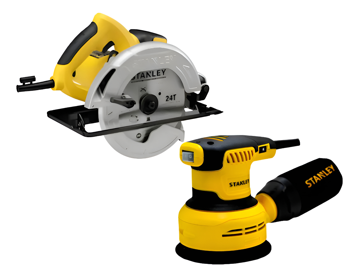 Sierra Circular 7 1/4 + Lijadora Roto Orbital 125mm Stanley