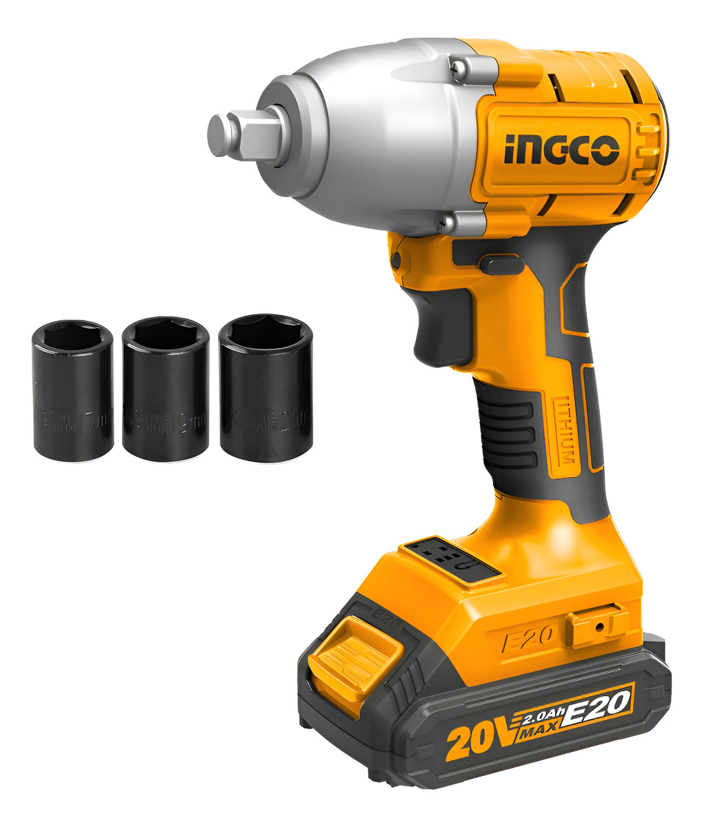 Llave De Impacto A Bateria E20 1/2 Ingco Ciwlie2001