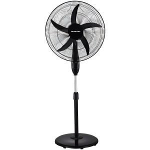 Ventilador De Pie Punktal Pk-5012vt Con 5 Aspas Color Negro