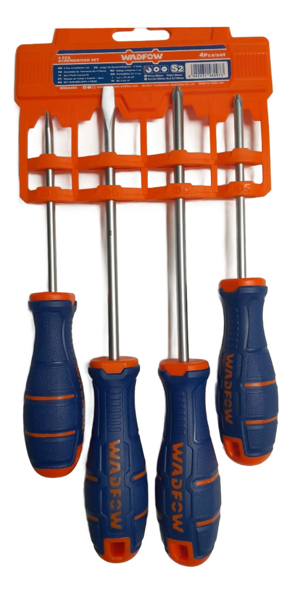 Juego Set Kit 4 Destornilladores Ph Y Pl Wadfow - Imagen 3