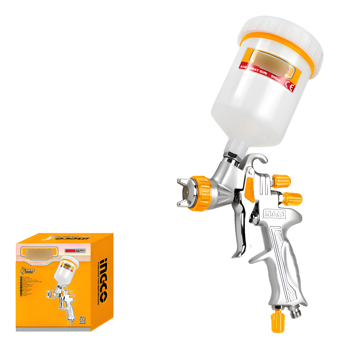 Pistola D Pintar 600cc 1.3mm P/ Acabado Final Asg1065 Ingco
