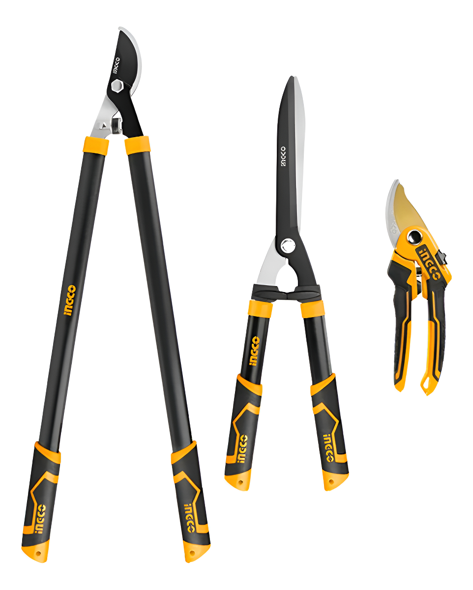Set X 3 Tijeras De Poda Jardin Ingco Hlt76033